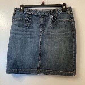 Banana Republic stretch denim Blue Skirt